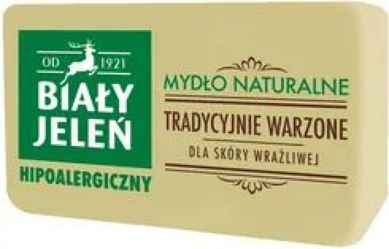 MYDŁO NATURALNE BIAŁY JELEŃ 100G., Mydła i dozowniki, Art. higieniczne i dozowniki