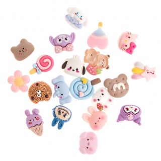 OZDOBY 3D 20szt.CANDY DROPS, Artykuły zdobnicze, Art. kreatywne