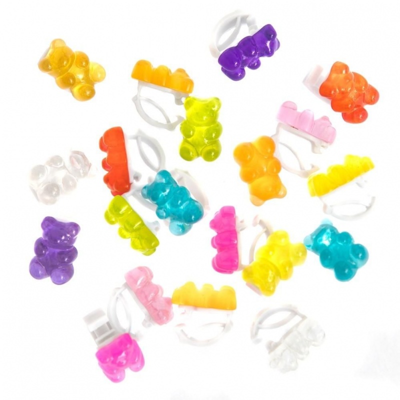 OZDOBY NA SZNUR&Oacute;WKI 20szt.JELLY BEARS, Artykuły zdobnicze, Art. kreatywne