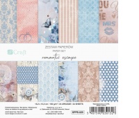 ZESTAW PAPIER&Oacute;W 15,2x15,2cm.24k.ROMANTIC ESCAPE, Scrapbooking, Art. kreatywne