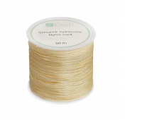 SZNUREK NYLONOWY 0,8mm.50m.CREAM, Pozostałe, Art. kreatywne