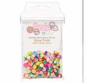 KORALIKI POLIMEROWE 100szt.- JUICY FRUITS, Koraliki, Art. kreatywne