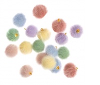 ZAWIESZKI FUTERKOWE 18szt.CREAM PASTEL, Koraliki, Art. kreatywne