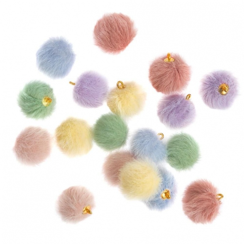 ZAWIESZKI FUTERKOWE 18szt.CREAM PASTEL, Koraliki, Art. kreatywne