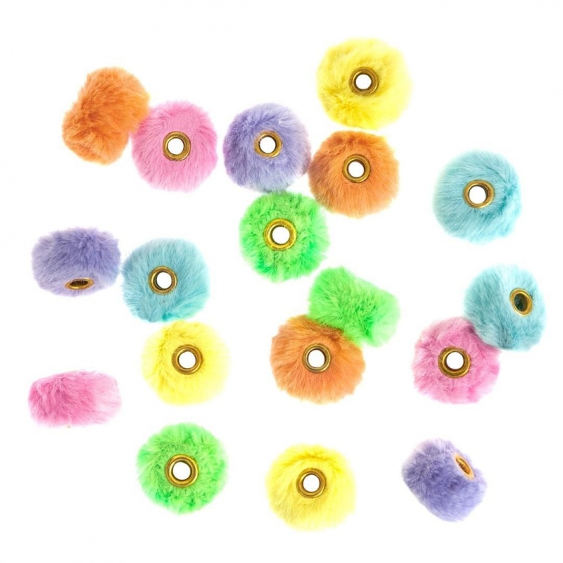 KORALIKI FUTERKOWE 18szt.RAINBOW PALETTE, Koraliki, Art. kreatywne