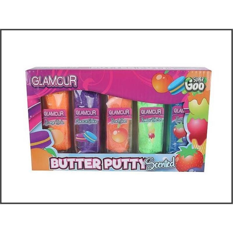 MASA MAŚLANA SUPER GOO 60GRAM 5KOL.GLAMOUR, Kreatywne, Zabawki