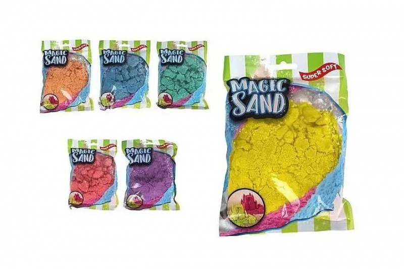 PIASEK MAGICZNY 250GRAM 6-KOLOROW, Kreatywne, Zabawki