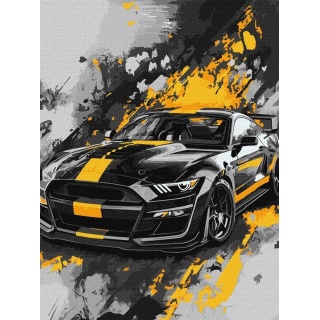 ZESTAW DO MAL.PO NUM. STYL SPORTOWY 30X40CM, Zestawy kreatywne, Art. kreatywne