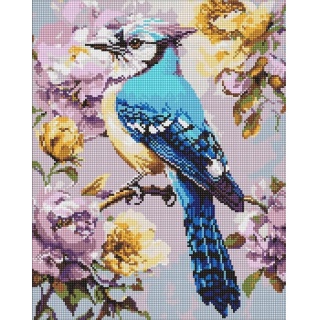 ZESTAW DO MOZ.DIAM.S&Oacute;JKA W PIWONIACH 40X50CM, Zestawy kreatywne, Art. kreatywne