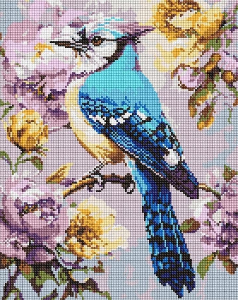 ZESTAW DO MOZ.DIAM.S&Oacute;JKA W PIWONIACH 40X50CM, Zestawy kreatywne, Art. kreatywne