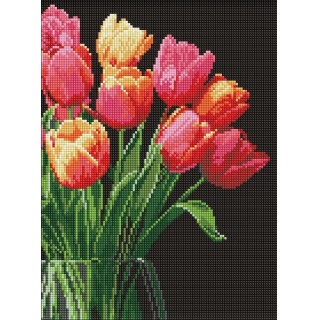 ZESTAW DO MOZ.DIAM. ZAPACH TULIPAN&Oacute;W 30X40CM, Zestawy kreatywne, Art. kreatywne