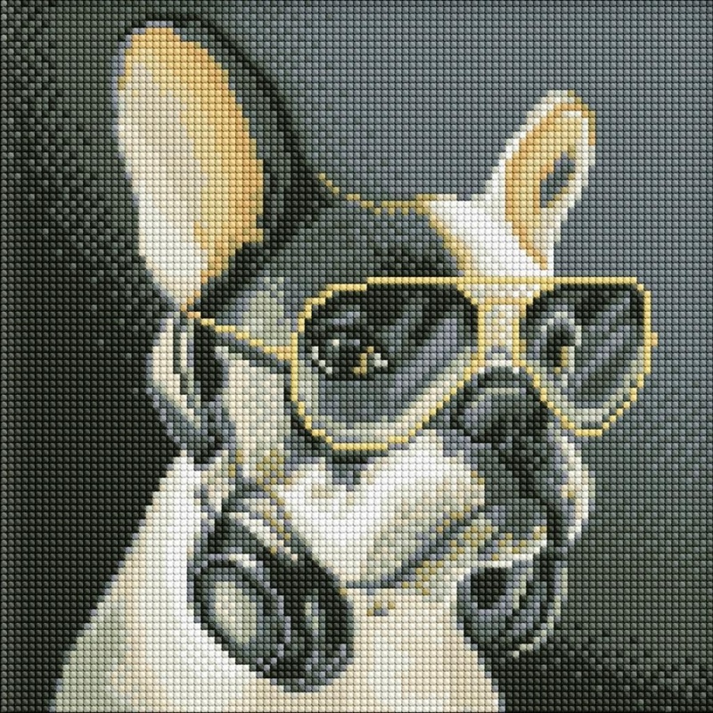 ZESTAW DO MOZ.DIAM. PUSZYSTY DJ 30X30CM, Zestawy kreatywne, Art. kreatywne