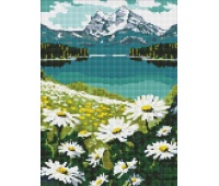 ZESTAW DO MOZ.DIAM. KWITNĄCE STOKROTKI 30X40CM