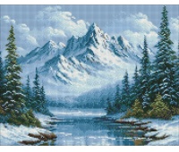 ZESTAW DO MOZ.DIAM. MROŹNY ODDECH LASU 40X50CM