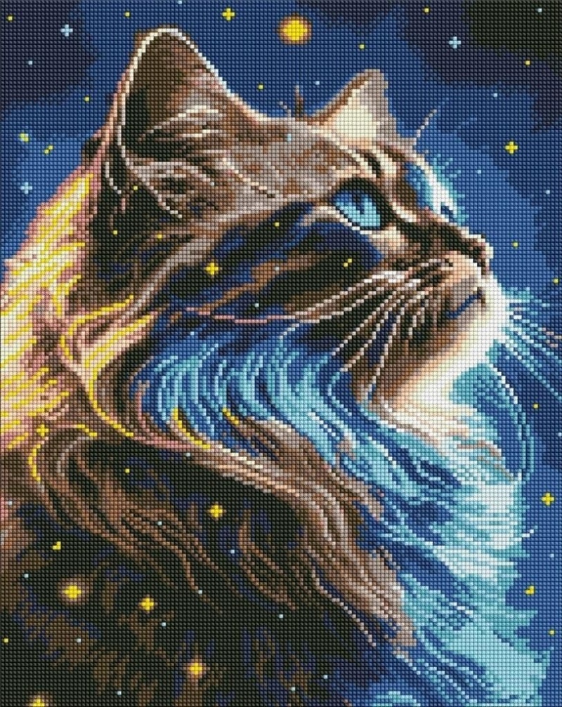 ZESTAW DO MOZAIKI DIAMENTOWEJ MAGIA PRZESTRZ 40X50, Zestawy kreatywne, Art. kreatywne