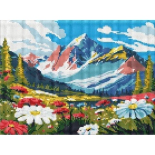 ZESTAW DO MOZ.DIAM. KONTRASTY NATURY 30X40CM, Zestawy kreatywne, Art. kreatywne