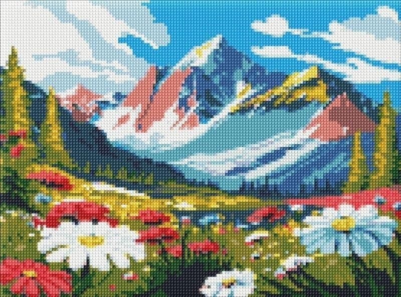 ZESTAW DO MOZ.DIAM. KONTRASTY NATURY 30X40CM, Zestawy kreatywne, Art. kreatywne