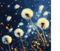 ZESTAW DO MAL.PO NUM.FRUWAJĄCE MLECZE 40X40CM