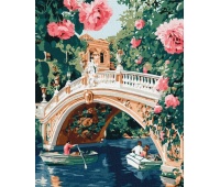 ZESTAW DO MAL.PO NUM. MOST I KWIATY 40X50CM