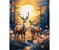 ZESTAW DO MAL.PO NUMERACH WDZIĘCZNY JELEŃ 40X50