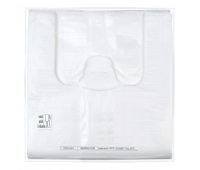 Plastic bag SARANTIS, average, HDPE 30/8/55 cm, 11 mikrons., 200 pcs, white