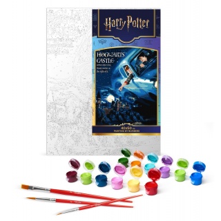 Malowanie po numerach IDEYKA, 40x50cm, metallic, Harry Potter: Lot samochodem, 1 szt., Produkty kreatywne, Artykuły szkolne