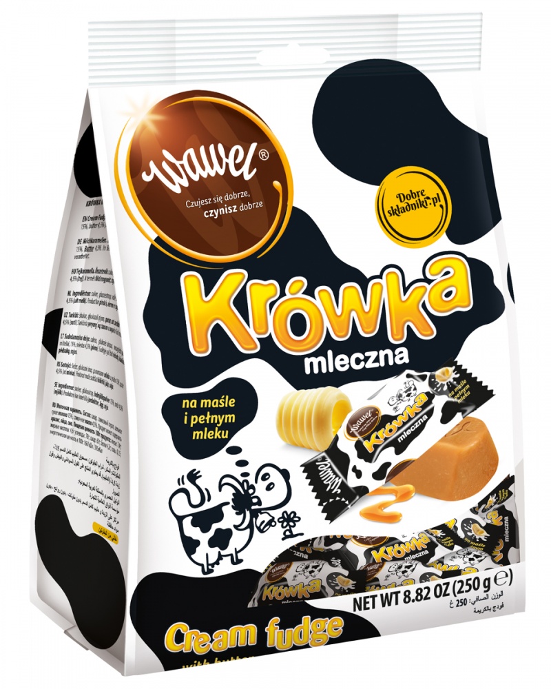 Kr&oacute;wki mleczne WAWEL Kr&oacute;wka, 250g, Czekoladki, Artykuły spożywcze