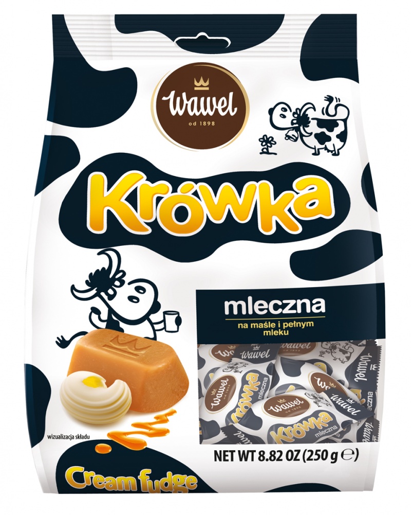 Kr&oacute;wki mleczne WAWEL Kr&oacute;wka, 250g, Czekoladki, Artykuły spożywcze