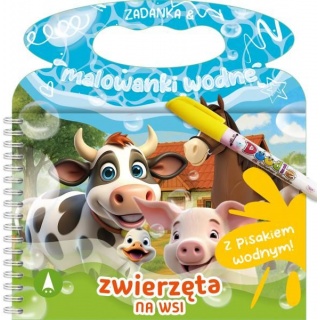 WODNE. ZWIERZĘTA NA WSI, Kolorowanki, Książeczki