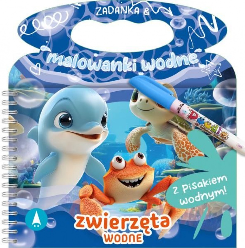 WODNE. ZWIERZĘTA WODNE, Kolorowanki, Książeczki