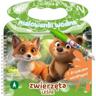 WODNE. ZWIERZĘTA LEŚNE, Kolorowanki, Książeczki