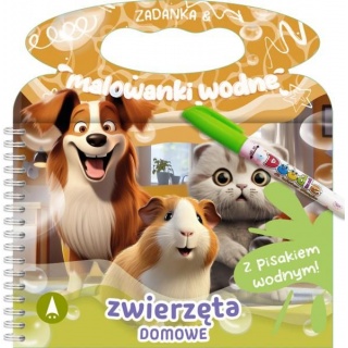 WODNE. ZWIERZĘTA DOMOWE, Kolorowanki, Książeczki