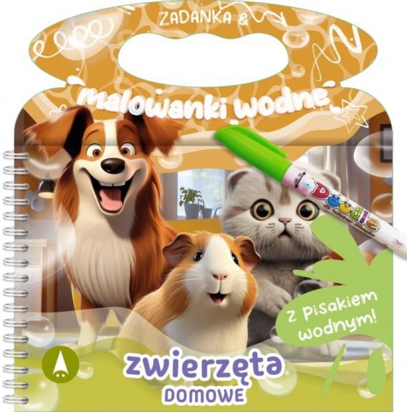 WODNE. ZWIERZĘTA DOMOWE, Kolorowanki, Książeczki