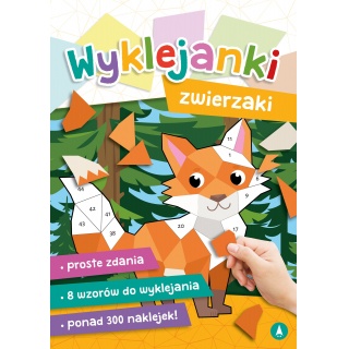 WYKLEJANKI ZWIERZAKI, Kolorowanki, Książeczki