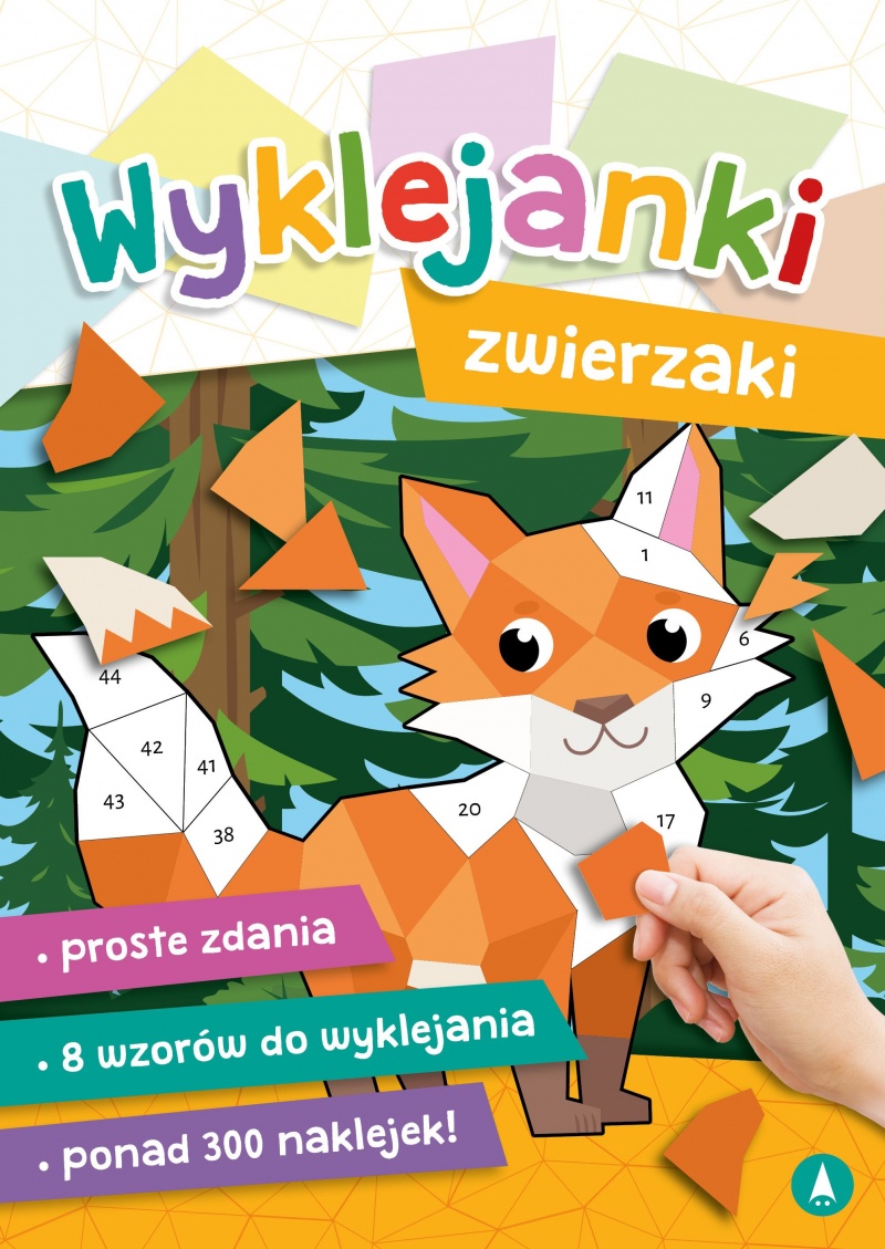 WYKLEJANKI ZWIERZAKI, Kolorowanki, Książeczki