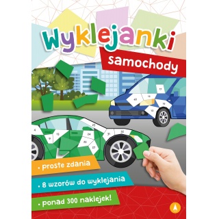 WYKLEJANKI SAMOCHODY, Kolorowanki, Książeczki