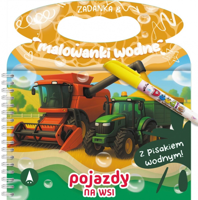 WODNE. POJAZDY NA WSI, Kolorowanki, Książeczki