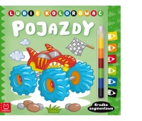 Lubię kolorować. Pojazdy. Kredka segmentowa