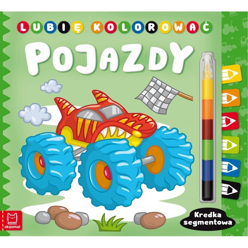 Lubię kolorować. Pojazdy. Kredka segmentowa, Kolorowanki, Książeczki