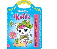 Zaczarowana kredka. Magiczne kotki. Kolorowanka, Kolorowanki, Książeczki
