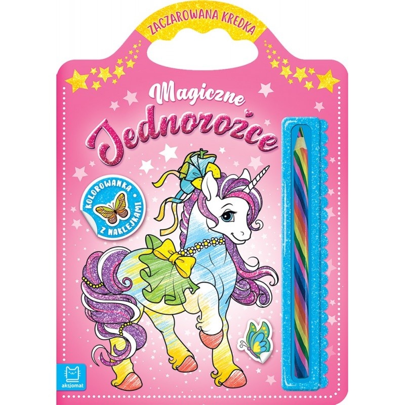 Zaczarowana kredka. Magiczne jednorożce, Kolorowanki, Książeczki