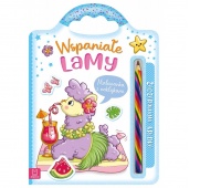 Wspaniałe lamy. Malowanka z naklejkami