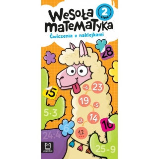 Wesoła matematyka. Ćwiczenia z naklejkami. Klasa 2, Edukacyjne, Książeczki