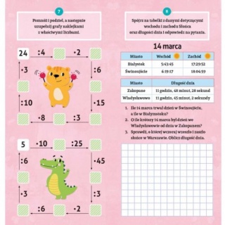 Wesoła matematyka. Ćwiczenia z naklejkami. Klasa 3, Edukacyjne, Książeczki