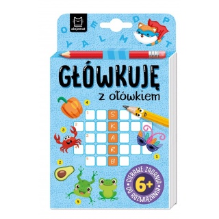 Gł&oacute;wkuję z oł&oacute;wkiem. Niebieska, Edukacyjne, Książeczki