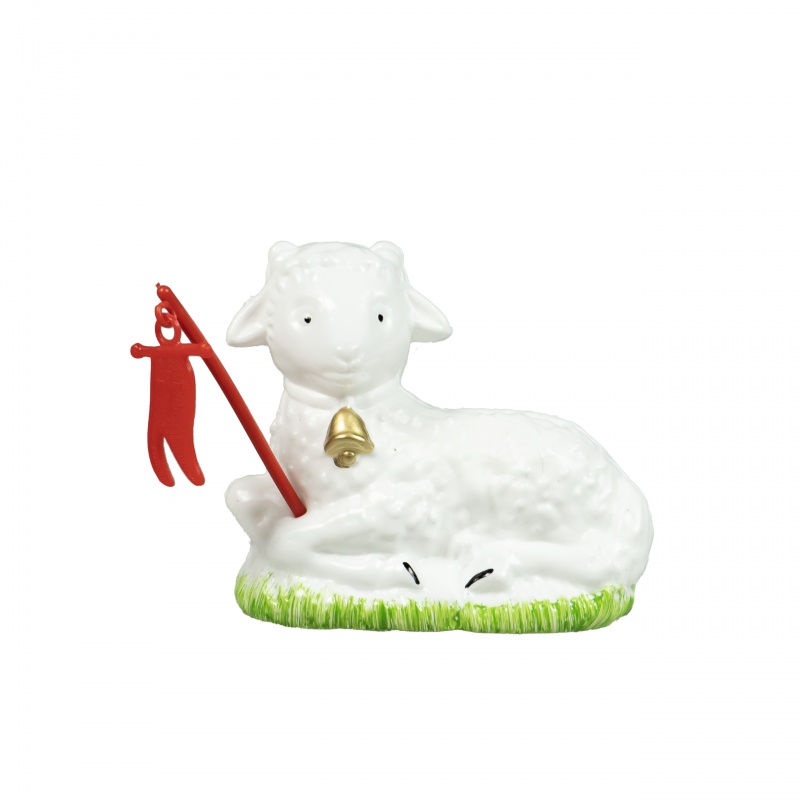 OZDOBNY BARANEK WIELKANOCNY, Wielkanoc, Art. świąteczne i okolicznościowe