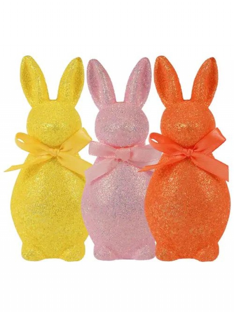 BŁYSZCZĄCY ZAJĄC FLOKOWANY, Wielkanoc, Art. świąteczne i okolicznościowe