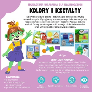 GRA KOLORY I KSZTAŁTY / ABC MALUCHA !!, Edukacyjne, Gry