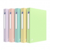 SEGREGATOR OXF URBAN A4/40 4 RINGI PP MIX PASTEL, Segregatory ringowe, Organizacja dokument&oacute;w