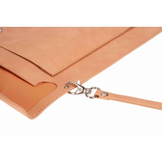 TECZKA A4 Z KIESZONKĄ NUBUK BEŻOWA, Teczki kopertowe, Organizacja dokument&oacute;w